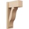 Ekena Millwork 8-in W x 16-in D x 28-in H Funston Block Rough Cedar Woodgrain TimberThane Outlooker, Primed Tan OUTUR080X16X28FST44RCPR - alternate 1